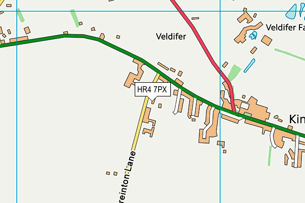 HR4 7PX map - OS VectorMap District (Ordnance Survey)