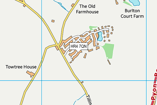 HR4 7QN map - OS VectorMap District (Ordnance Survey)