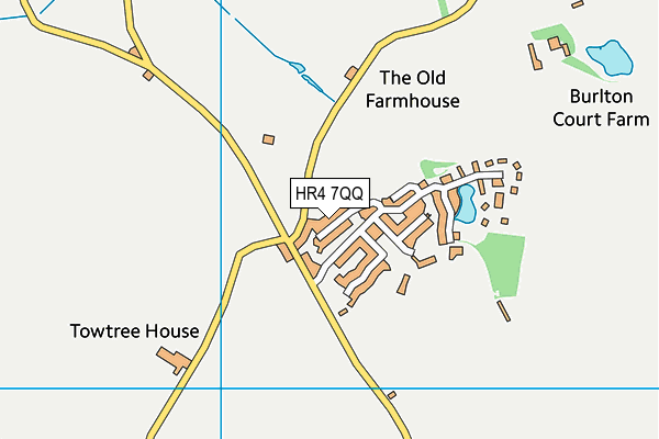 HR4 7QQ map - OS VectorMap District (Ordnance Survey)