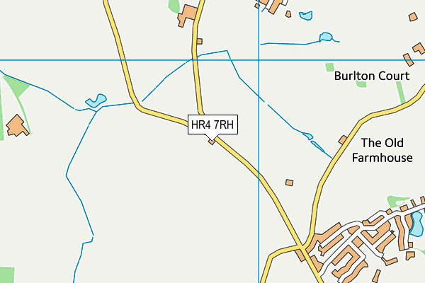HR4 7RH map - OS VectorMap District (Ordnance Survey)