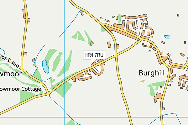 HR4 7RU map - OS VectorMap District (Ordnance Survey)