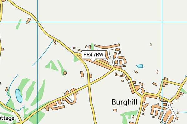 Burghill Valley Golf Course map (HR4 7RW) - OS VectorMap District (Ordnance Survey)
