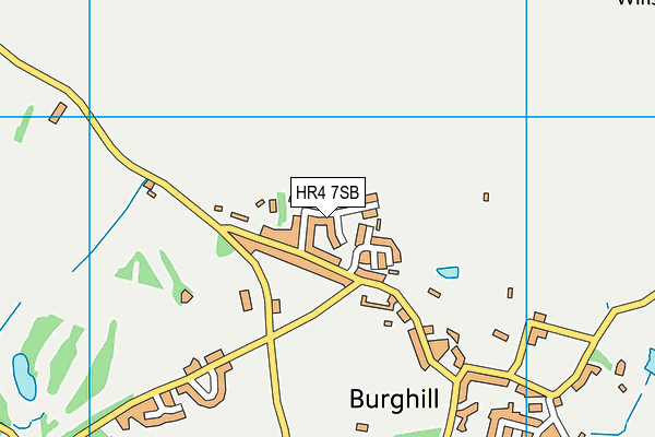 HR4 7SB map - OS VectorMap District (Ordnance Survey)