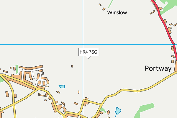 HR4 7SG map - OS VectorMap District (Ordnance Survey)