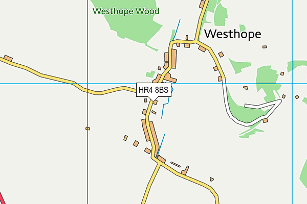 HR4 8BS map - OS VectorMap District (Ordnance Survey)