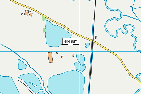 HR4 8BY map - OS VectorMap District (Ordnance Survey)