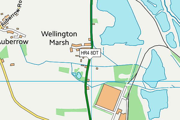 HR4 8DT map - OS VectorMap District (Ordnance Survey)