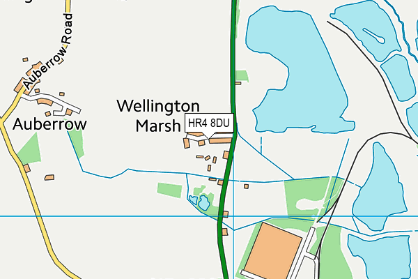 HR4 8DU map - OS VectorMap District (Ordnance Survey)