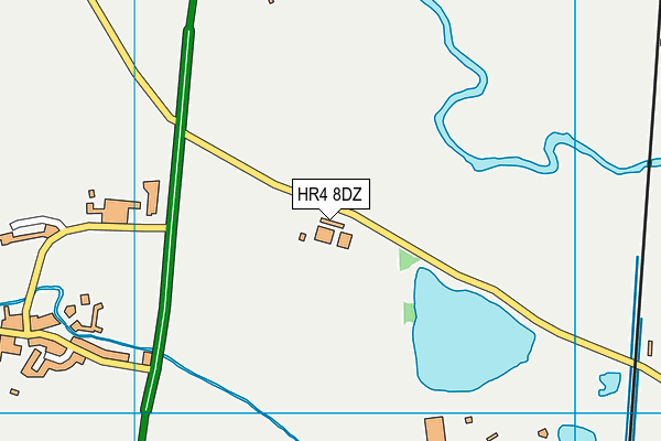 HR4 8DZ map - OS VectorMap District (Ordnance Survey)