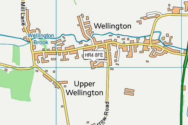 HR4 8FE map - OS VectorMap District (Ordnance Survey)