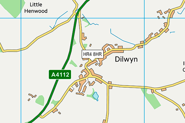 St Mary's Primary School, Dilwyn map (HR4 8HR) - OS VectorMap District (Ordnance Survey)
