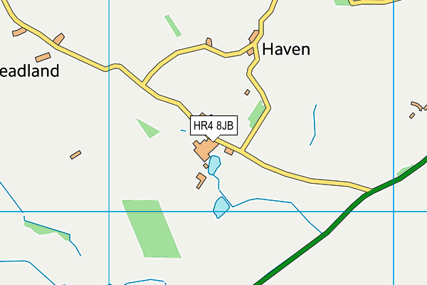 HR4 8JB map - OS VectorMap District (Ordnance Survey)