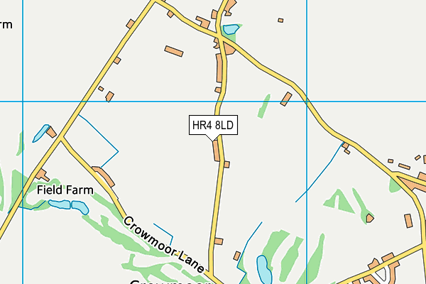 HR4 8LD map - OS VectorMap District (Ordnance Survey)