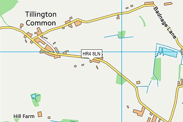 HR4 8LN map - OS VectorMap District (Ordnance Survey)