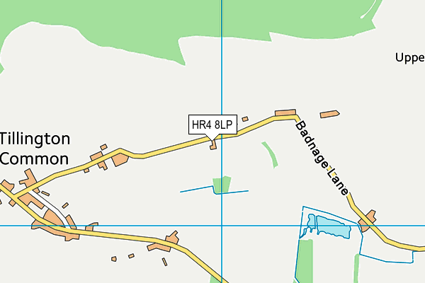 HR4 8LP map - OS VectorMap District (Ordnance Survey)