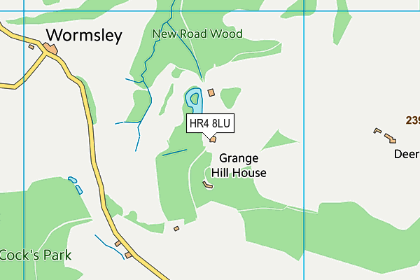 HR4 8LU map - OS VectorMap District (Ordnance Survey)