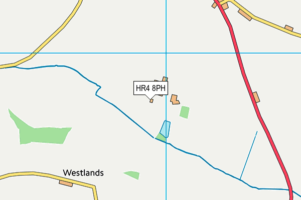 HR4 8PH map - OS VectorMap District (Ordnance Survey)