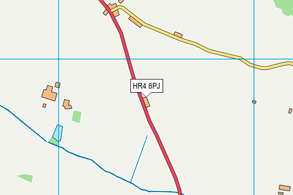 HR4 8PJ map - OS VectorMap District (Ordnance Survey)