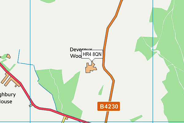 HR4 8QN map - OS VectorMap District (Ordnance Survey)