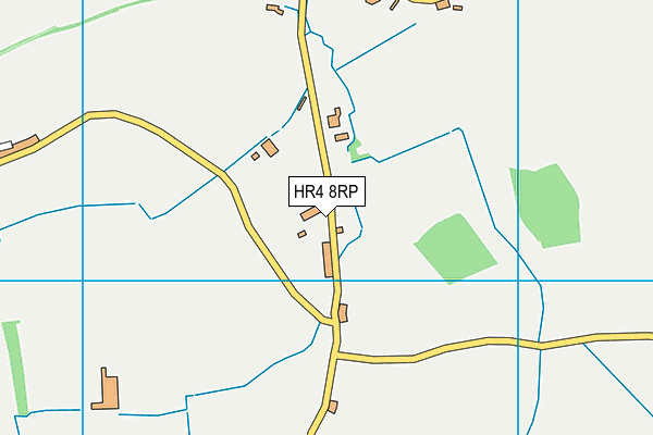 HR4 8RP map - OS VectorMap District (Ordnance Survey)