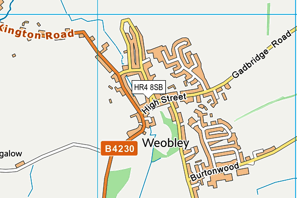 HR4 8SB map - OS VectorMap District (Ordnance Survey)