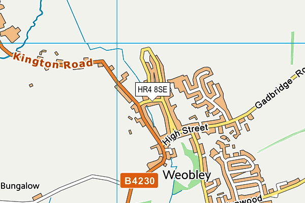 HR4 8SE map - OS VectorMap District (Ordnance Survey)