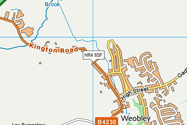 HR4 8SF map - OS VectorMap District (Ordnance Survey)