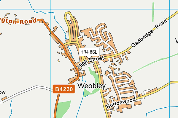 HR4 8SL map - OS VectorMap District (Ordnance Survey)