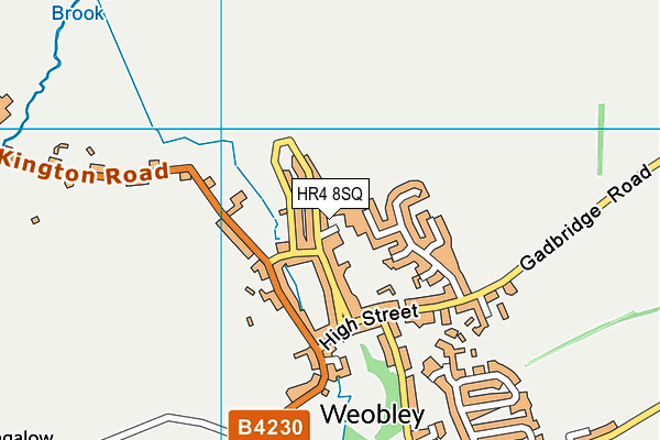 HR4 8SQ map - OS VectorMap District (Ordnance Survey)