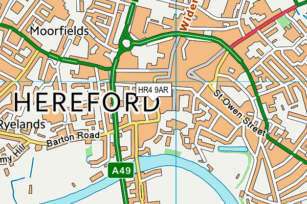 Map of DSBP HEREFORD LTD at district scale