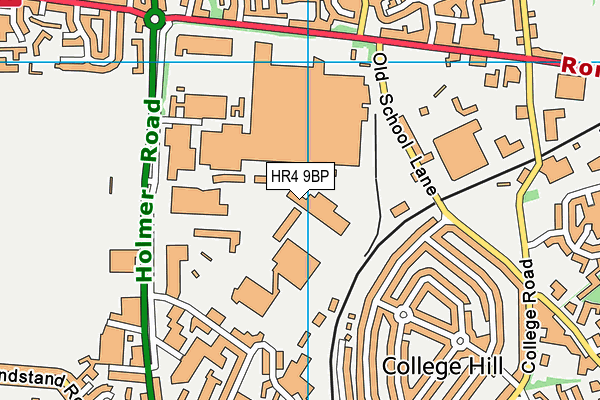 HR4 9BP map - OS VectorMap District (Ordnance Survey)