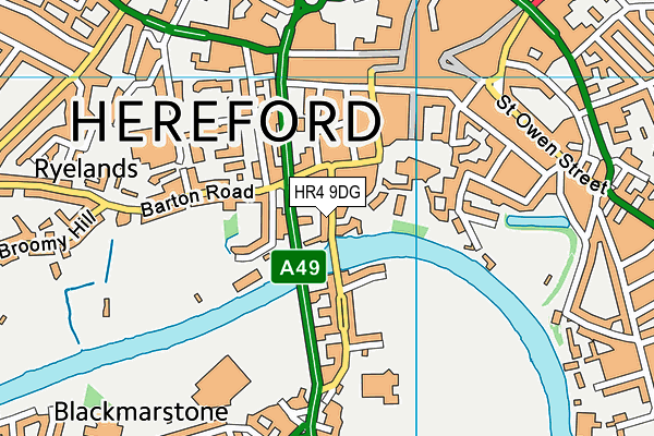 Map of NORTHWOOD (HEREFORD) LIMITED at district scale
