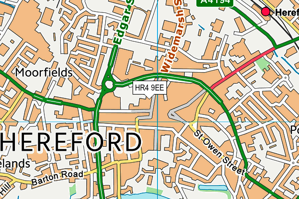 HR4 9EE map - OS VectorMap District (Ordnance Survey)