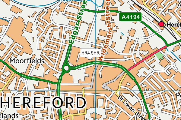 HR4 9HR map - OS VectorMap District (Ordnance Survey)