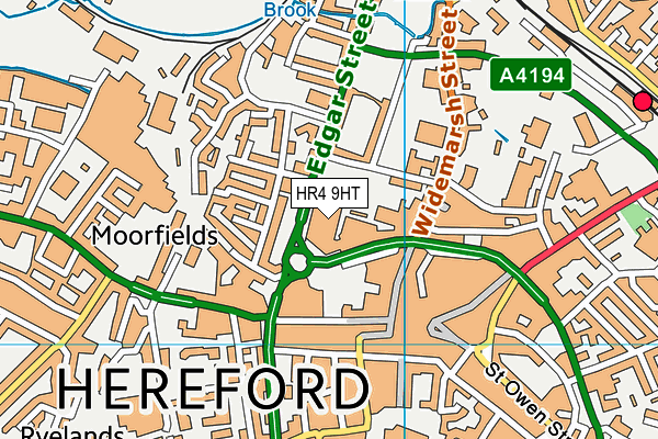 HR4 9HT map - OS VectorMap District (Ordnance Survey)