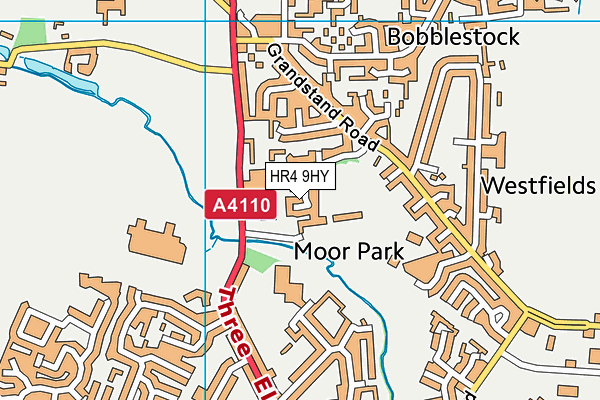 HR4 9HY map - OS VectorMap District (Ordnance Survey)