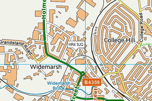 HR4 9JQ map - OS VectorMap District (Ordnance Survey)