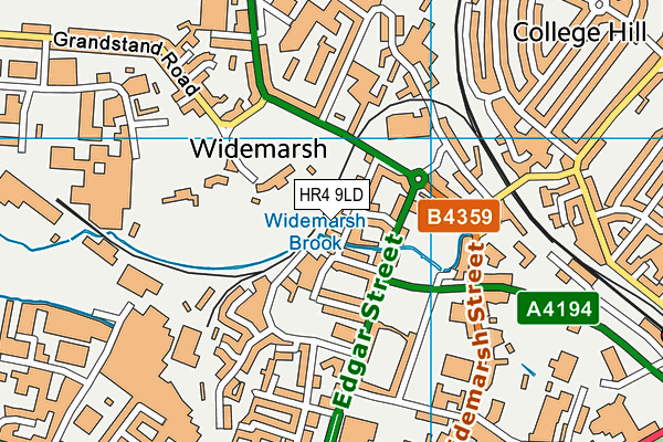 HR4 9LD map - OS VectorMap District (Ordnance Survey)