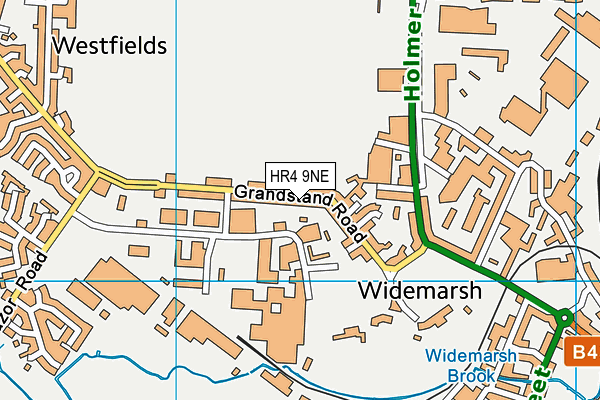 HR4 9NE map - OS VectorMap District (Ordnance Survey)