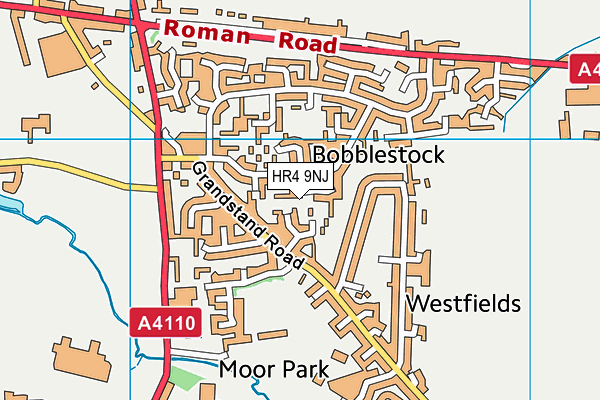 HR4 9NJ map - OS VectorMap District (Ordnance Survey)