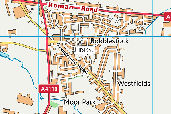 HR4 9NL map - OS VectorMap District (Ordnance Survey)