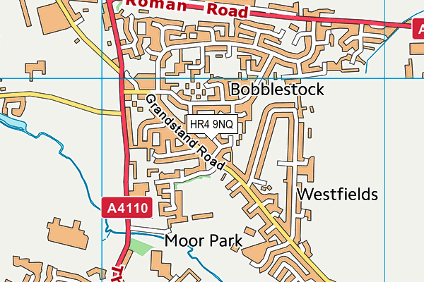 HR4 9NQ map - OS VectorMap District (Ordnance Survey)