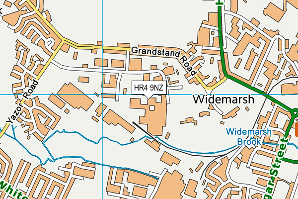 HR4 9NZ map - OS VectorMap District (Ordnance Survey)