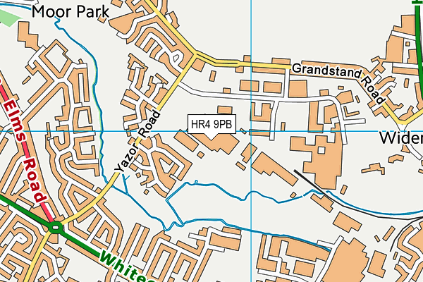 HR4 9PB map - OS VectorMap District (Ordnance Survey)