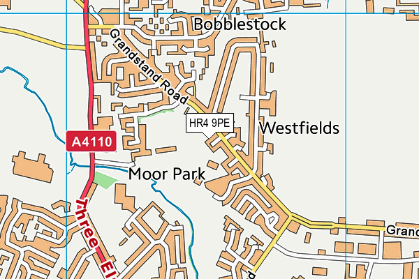 HR4 9PE map - OS VectorMap District (Ordnance Survey)