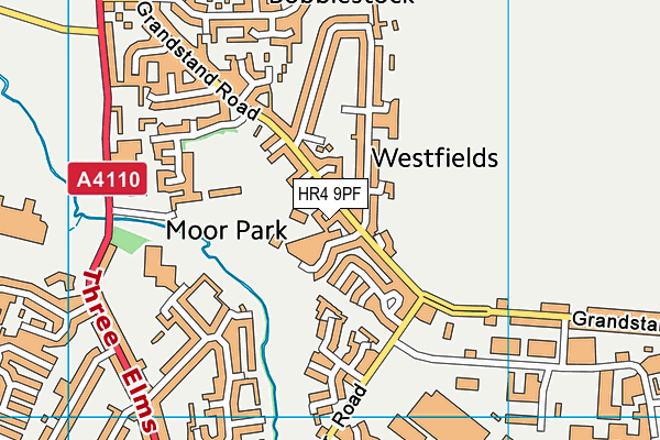 HR4 9PF map - OS VectorMap District (Ordnance Survey)