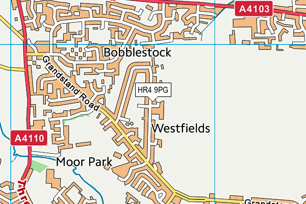 HR4 9PG map - OS VectorMap District (Ordnance Survey)