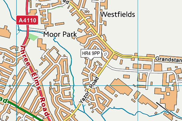 HR4 9PP map - OS VectorMap District (Ordnance Survey)