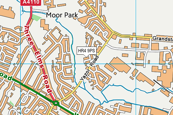 HR4 9PS map - OS VectorMap District (Ordnance Survey)