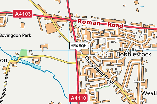 HR4 9QH map - OS VectorMap District (Ordnance Survey)